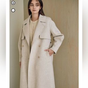 W Concept x Lookast Trench Detail Wool Coat - OS NWOT